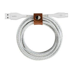 Belkin DURATEK Plus USB-C/USB-A kabel, 1,2m, bílý