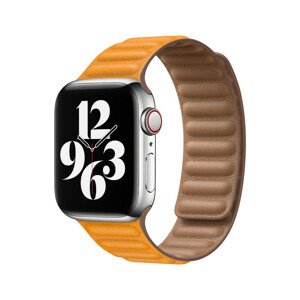 Apple Watch kožený tah 40/38mm S/M měsíčkově oranžový