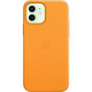Apple kožený kryt s MagSafe iPhone 12 mini měsíčkově oranžový