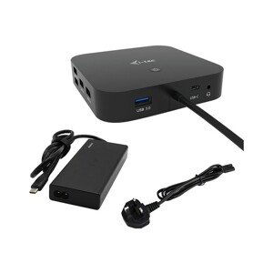 i-tec USB-C Dual Display Docking Station with Power Delivery 65W + i-tec Universal Charger 77 W