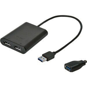 i-tec USB-A/USB-C Display Port 2x 4K Ultra HD Display Adapter