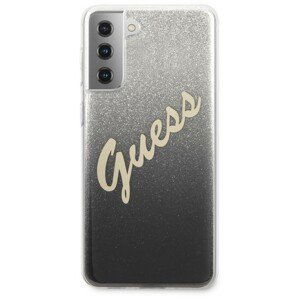 Guess PC/TPU Vintage kryt Samsung Galaxy S21+ Gradient černý