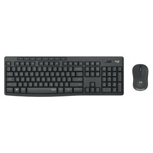 Logitech MK295 Silent Wireless Combo bezdrátová klávesnice CZ/SK + myš černá