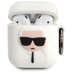 Karl Lagerfeld Karl Head pouzdro Airpods 1/2 bílé