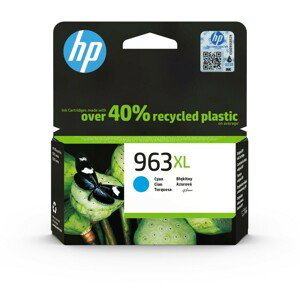 HP 963XL High Yield originální inkoustová cartridge azurová