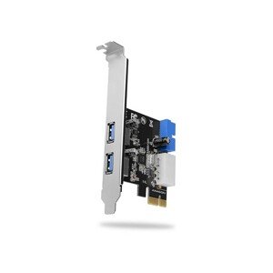 AXAGON PCEU232VL PCIe řadič 2+2x USB 3.2 Gen 1 port UASP vč. LP