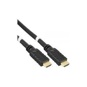 PremiumCord HDMI High Speed / Ethernet 4K@60Hz kabel se zesilovačem 15m