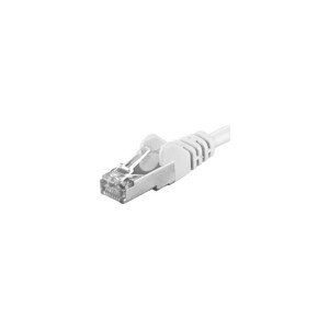 Premiumcord Patch kabel CAT6a S-FTP RJ45 / RJ45 AWG 26/7 bílý 0,25m