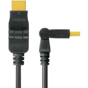 PremiumCord HDMI A / HDMI A M/M otočné konektory 5m