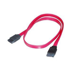 PremiumCord datový kabel SATA 1.5/3.0 GBit/s červený 0,75m