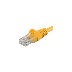 PremiumCord Patch kabel UTP RJ45-RJ45 level 5e žlutý 5m