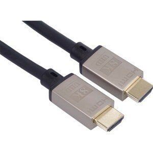 PremiumCord kabel HDMI 2.1 M/M 8K@60Hz Ultra High Speed zlacené konektory černý 1m