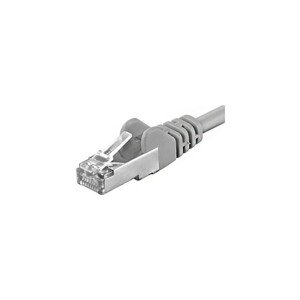 PremiumCord Patch CAT6a S-FTP AWG 26/7 šedý 0,5m