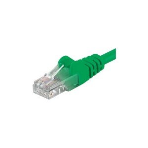 PremiumCord Patch kabel UTP RJ45-RJ45 level 5e zelený 1m