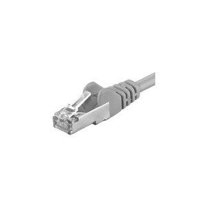 Premiumcord Patch CAT6a S-FTP AWG 26/7 šedý 1m