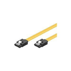 PremiumCord SATA 3.0 datový kabel kovová západka 0,3m