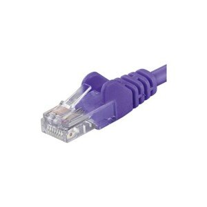 PremiumCord Patch kabel UTP RJ45-RJ45 CAT6 fialový 0,25m