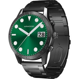 ARMODD Silentwatch 4 Pro černá s kovovým řemínkem + silikonový řemínek