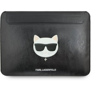 Karl Lagerfeld Choupette Head Embossed Computer Sleeve 13/14" černý