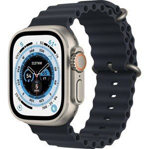 Apple Watch Ultra 49mm titanová s inkoustovým oceánským řemínkem