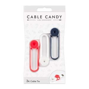 organizátor kabelů Kabelový organizér Cable Candy Tie, 3ks, různé barvy