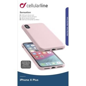 Cellularline pouzdro na mobil Sensation ochranný silikonový kryt Apple iPhone Xs Max starorůžový
