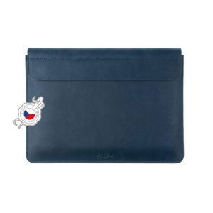 pouzdro na mobil Kožené pouzdro Fixed Oxford pro Apple Macbook 12", modré