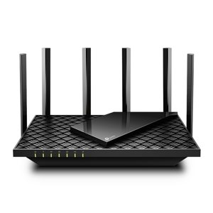 Tp-link Wifi router Archer Ax73 Router, bezdrátový, dvoupásmový, gigabitový, 802.11a/b/g/n/ac/ax, 4x Lan, 1x Wan, Wi-fi 6, Ofdma, beamforming, černý