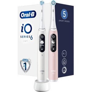 Oral-b elektrický zubní kartáček iO6 Series Duo Pack White/pink