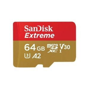 Sandisk Extreme paměťová karta microSDXC 64Gb 170Mb/s + adaptér