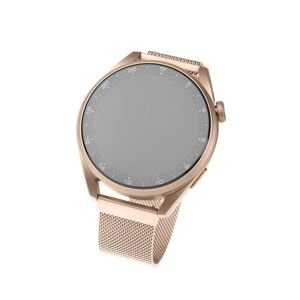 Síťovaný nerezový řemínek Fixed Mesh Strap s Quick Release 18mm pro smartwatch, růžově zlatý