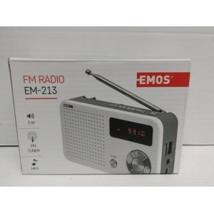 Emos radiopřijímač E0086 Rádio Em-213 Usb-roz-1982