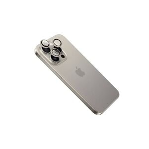 tvrzené sklo pro mobilní telefon Ochranná skla čoček fotoaparátů Fixed Camera Glass pro Apple iPhone 15 Pro/15 Pro Max, zlatá