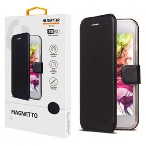 pouzdro na mobil Pouzdro Aligator Magnetto iPhone 15 Plus, Black