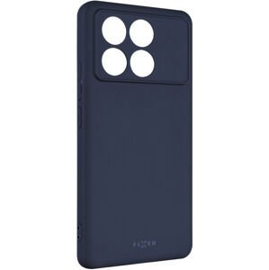 pouzdro na mobil Zadní pogumovaný kryt Fixed Story pro Poco X6 Pro 5G, modrý