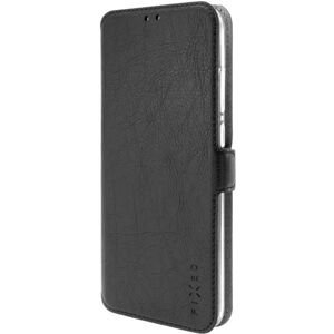 pouzdro na mobil Tenké pouzdro typu kniha Fixed Topic pro Realme C67 4G, černé