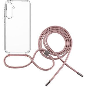 pouzdro na mobil Pouzdro Fixed Pure Neck s růžovou šňůrkou na krk pro Samsung Galaxy A55 5G