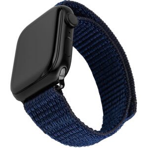 Nylonový řemínek Fixed Nylon Sporty Strap pro Apple Watch Ultra 49mm, tmavě modrý