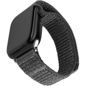 Nylonový řemínek Fixed Nylon Sporty Strap pro Apple Watch 38/40/41mm, tmavě šedý