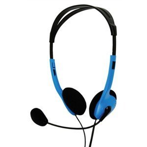 basicXL Stereo headset, modrý