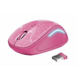 Trust myš Yvi Fx Wireless Mouse - růžová (22336)