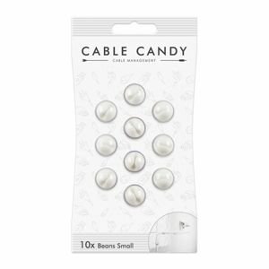 organizátor kabelů Kabelový organizér Cable Candy Small Beans, 10 ks, bílý