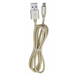 Aligator kabel Tuba 2A nabíjecí kabel microUSB zlatý (DAKT009)