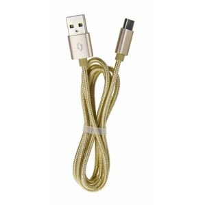 Aligator kabel Tuba 2A nabíjecí kabel Lightning zlatý (DAKT007)