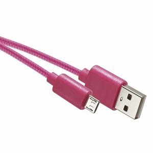 Emos kabel Sm7006p Usb 2.0 A/m - micro B/m, 1m, růžový