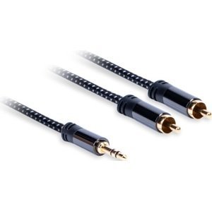 Aq Premium reproduktorový kabel Pa42015, kabel 3,5 mm Jack - 2xRCA, délka 1,5 m, xpa42015