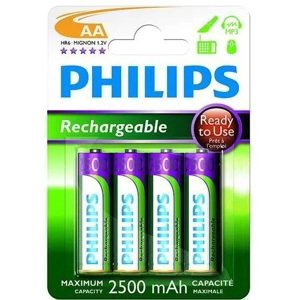 nabíjecí baterie Nabíjecí baterie Philips Aa 2500mAh 4ks R6b4rtu25/10