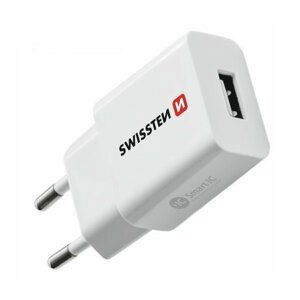 Swissten nabíječka pro mobil Adaptér Smart Ic Usb 2,1A Bílý