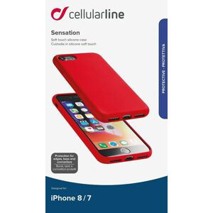 pouzdro na mobil Ochranný silikonový kryt Cellularline Sensation pro Apple iPhone 6/7/8/SE (2020), černý