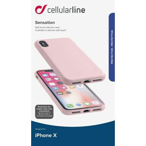 pouzdro na mobil Pouzdro Cellularline Sensation iPhone X/xs starorůžové